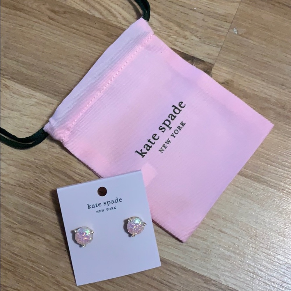 Kate spade rise snd shine opal glitter studs new! - Picture 3 of 7